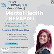 Immediate Openings: Rebekka counsels teens (13+), young adults, and adults  for a variety of mental health challenges, including caregiver stress,  disordered eating, panic, substance use, hyperactivity, anxiety,  relationships, attachment issues ...