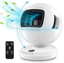 Amazon Com Oscillating Bladeless Fan Quiet Cooling Table Fan With Remote 8 Speeds 12h Timer Whole Room Fanless Air In 2020 Room Fan Small Room Fan Bladeless Fan