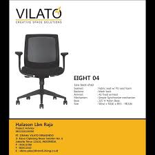 Dapatkan daftar harga meja kantor dari distributor peralatan kantor jakarta. Jual Kursi Kantor Eight 04 Graha Vilato Kreasindo