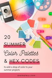 Pale green is a gorgeous summer color for your walls, but it can also be a lovely accent color for it would fit in with a variety of interiors, whether you want to go all out with a fun design scheme like this. 20 Summer Color Palettes And Hex Codes Ave Mateiu