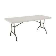 Lifetime 72 In Almond Plastic Portable Folding Card Table 80454 Folding Table Table Patio Table