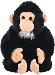 Amazon Com Wild Republic Chimp Stuffed Animal Plush Toy Multi 16521 12 Toys Games