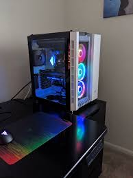 Black And White Pc Build Rgb Color S Black White Rgb Lighting Yes Cooling Aio Cooling Theme Color Size Atx Amplificador Wifi Wifi Tecnologia