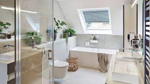 Doch auch weitere möglichkeiten stehen ihnen zur verfügung. Traumbad Mit Pflanzen Badezimmer Mit Dachschrage Hansgrohe De