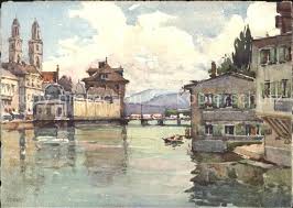 Dabei muss sie stets objektiv agieren, d.h. Zuerich Limmat Mit Schipfe Aquarell Zuerich Bz Zuerich City Nr St29726 Oldthing Ansichtskarten Schweiz Unsortiert