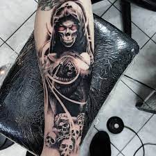 95 Horrible Sensenmann Tattoo Designs Bedeutungen Perfekt Gespenstisch 2018 Tattoo Id Sensenmann Tattoo Schadel Armel Tatowierungen Armeltatowierungen