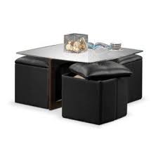 The handy lid lifts to reveal plenty of storage for throws, kids' toys or board games. Neera Coffee Table W Four Ottomans Coffee Table Cube Coffee Table Tiny House Living Room