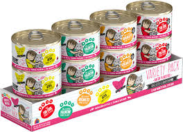 If your cat suffers from urinary tract issues or diabetes, you should also look for high moisture content as well. Bff Batch O Besties Variety Pack Canned Cat Food 3 Oz Case Of 12 Chewy Com