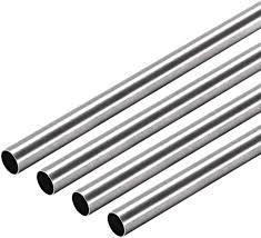 Steel Tube Uxcell 304 Stainless Steel Tubing - 5mm OD Seamless Round Pipe  (0.4mm Wall, 250mm Length, 4-Pack) French Drain Pipe