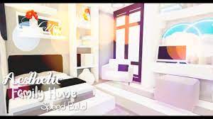 And how to age your in todays video i built an ☁ aesthetic bathroom☁ and it was very cute! Aesthetic Family Home Pt 1 Tour And Speed Build Roblox Adopt Me Youtube