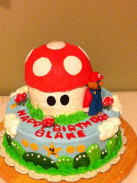 This is a personalized super mario bros cake topper centerpiece everything is hand made and painted this. Mario Cake Cake By Hope Cakesdecor