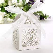 Cage A Papier Mariage Avec Coeur X 20 Pieces Boite Dragees Mariage Dragees Mariage Et Contenant Dragees Mariage