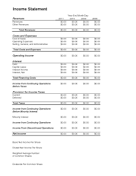 Income Statement Income Statement Excel Tutorials Financial Information