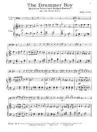 However, freedrumlinemusic.com is a fan of anything percussion related. Drummer Boy Snare Drum Solo Unaccompanied N J W Pepper Sheet Music