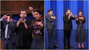 Priyanka chopra also hosted a holi party for her friends in new york. Watch When Priyanka Chopra And Jimmy Fallon Were Tongue Tied After Watching Magician David Blaine S Trick Television News