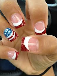 Since the ballerina nails provide a lot of space for the imagination, you can always look bright with the least of effort. Omg A 4th Forth Of July Nails American Proud To Be An American Acrylic Nail Design French Tip