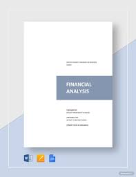 Financial Analysis Template Free Pdf Word Apple Pages Google Docs Financial Analysis Financial Financial Statement Analysis