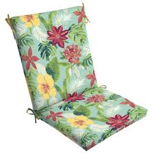 Arden Selections 20 X 44 Elea Tropical High Back Outdoor Dining Chair Cushion Th01170b D9z1 The Home Depot In 2020 Tropical Outdoor Chairs Outdoor Chair Cushions Outdoor Dining Chair Cushions
