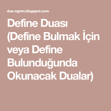 Define Duasi Define Bulmak Icin Veya Define Bulundugunda Okunacak Dualar Dualar Iyi Fikirler