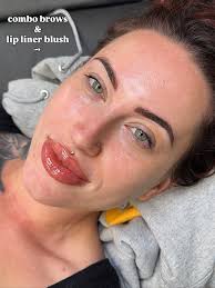Combo brows & lip liner blush 💌 • • Susannah is booking through the end of  the year! Find her portfolio/pricing and contact info
