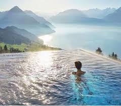 Hotel Villa Honegg The Heated Outdoor Pool At The Boutique Hotel High Above Lake Lucerne Swit Hotel Villa Honegg Hotel Villa Honegg Switzerland Villa Honegg