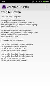 Lirik Noah Peterpan For Android Apk Download List download lagu mp3 lagu islam tentang cinta (4:63 min), last update dec 2020. lirik noah peterpan for android apk