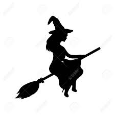 Dreamstime is the world`s largest stock photography community. Young Witch Flying On A Broomstick Silhouette On A White Background Royalty Free Cliparts Vectors And Stock Illustration Image 64131404