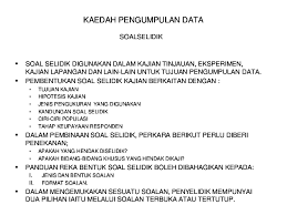 Perlaksanaannya sebagai kaedah dalam pengajaran dan pembelajaran di politeknik. Ppt Kaedah Pengumpulan Data Rohaya Mee Academia Edu