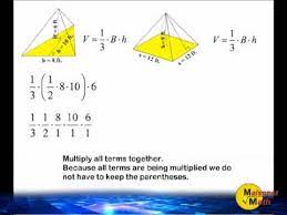 Enter base triangle (the triangle on the bottom) height. Volume Of A Triangular And Square Pyramid Youtube