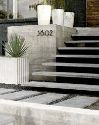 Modern Front Steps Design Pictures Remodel Decor And Ideas Page 6 Exterior Stairs Outdoor Stairs Concrete Stairs