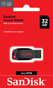 MEMORIA USB SANDISK 32GB 2.0 CRUZER BLADE Z50