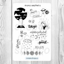 Aesthetic Black And White Bullet Journal Pin On Fondo De Pantalla De Kpop