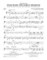Main theme (sheet music) *i'd like to dedicate this arrangement to a very good friend of mine this is our star wars epic music cover, in collaboration with the amazing violinist @lucia la rezza. Johnnie Vinson Selections From Star Wars The Force Awakens Pt 3 Violin Sheet Music Pdf Notes Chords Film Tv Score Concert Band Download Printable Sku 348222