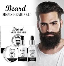 Men'S Beard Grooming Kit with Shampoo, Oil, Balm