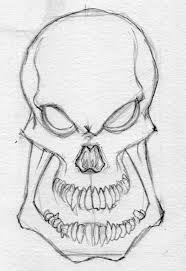 Evil Skull Drawing Drawing Factory Skulls Drawing Skull Drawing Cool Skull Drawings