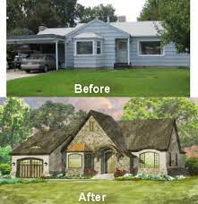 While the tudor style was relatively unfortunately, the tudor style never really took off in the united states and other cold countries. Facelifts For Homes Ranch Remodel Exterior Remodel Ranch Remodel Exterior