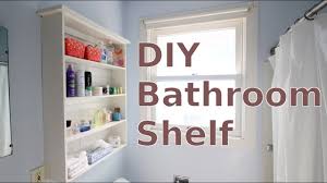 This would be a great way to maximize the space on your bathroom storage ideas on wall. Building A Diy Bathroom Wall Shelf For Less Than 20 Youtube