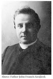 Father John Francis Krajicek (1877-1918)** **F**ather John Francis  Krajicek, the Roman Catholic priest of St. Chad's, **Witton Park** was born  in London of parents born in Moravia, then a region of