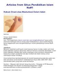 Dalam kamus bahasa arab, kata istimna atau jildu dan umairah berarti mengeluarkan sperma dengan tangannya, kemudian istimna, apabila sering dilakukan akan menjadikannya sebagai adat dan kebiasaan bagi yang melakukannya, sehingga lahirlah makna baru. Hukum Onani