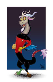 Captain Discord Mlp Star Trek By Droakir Star Trek Mlp Character Illustration