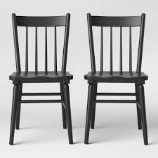 Set Of 2 Hassell Wood Dining Chair Black Threshold In 2020 Wood Dining Chairs Dining Chairs Plastic Dining Chairs