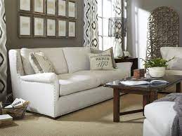 Maybe you would like to learn more about one of these? Haven Belgian Linen Upholstered Wingback Sofa Transitional Living Room Austin By Zin Home Houzz