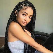 In many instances, weave is added to these styles. Amazon Com Lihui 7pcs Lot Medium Box Braids Crochet Hair Crochet Box Braids Synthetic Hair Crochet B Goddess Hairstyles Braids For Long Hair Long Hair Styles