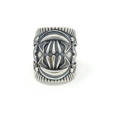 Derrick Gordon Navajo Sterling Silver Handmade Ring Concho Style Saddle Band