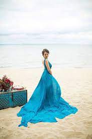 Free As The Wind Beach Wedding Editorial Blue Wedding Dresses Colored Wedding Dress Beach Wedding Dress
