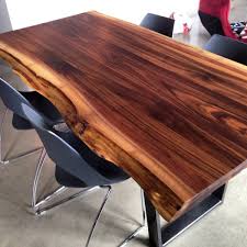 Cross cut diy walnut dining table. American Walnut Table Solid Walnut Dining Room Furniture