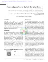 Gbs can range from a very mild case with brief weakness to nearly devastating. Pdf Treatment Guidelines For Guillain Barre Syndrome