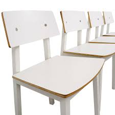 We have had them for around a year. 63 Off Ikea Ikea White Dining Chairs Chairs