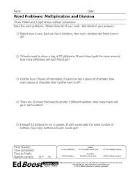 All that the kiddos are required to do is divide 13,064 by 23 and they get the. Word Problems Multiplication And Division No Remainders Edboost