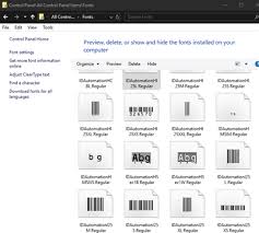This single style contains 139 characters, 122 unique glyphs, a few. Truetype 1d Barcode Font Package For Windows